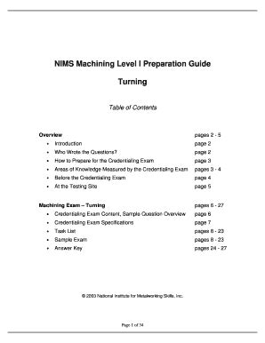 nims machining preparation guide